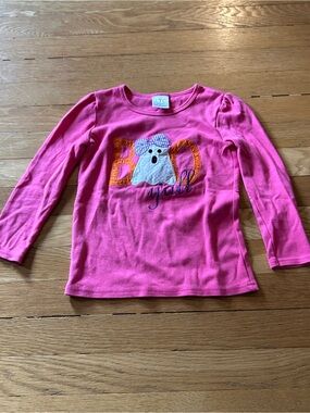 Custom Girls' Pink "Boo Y'all" Long Sleeve Top